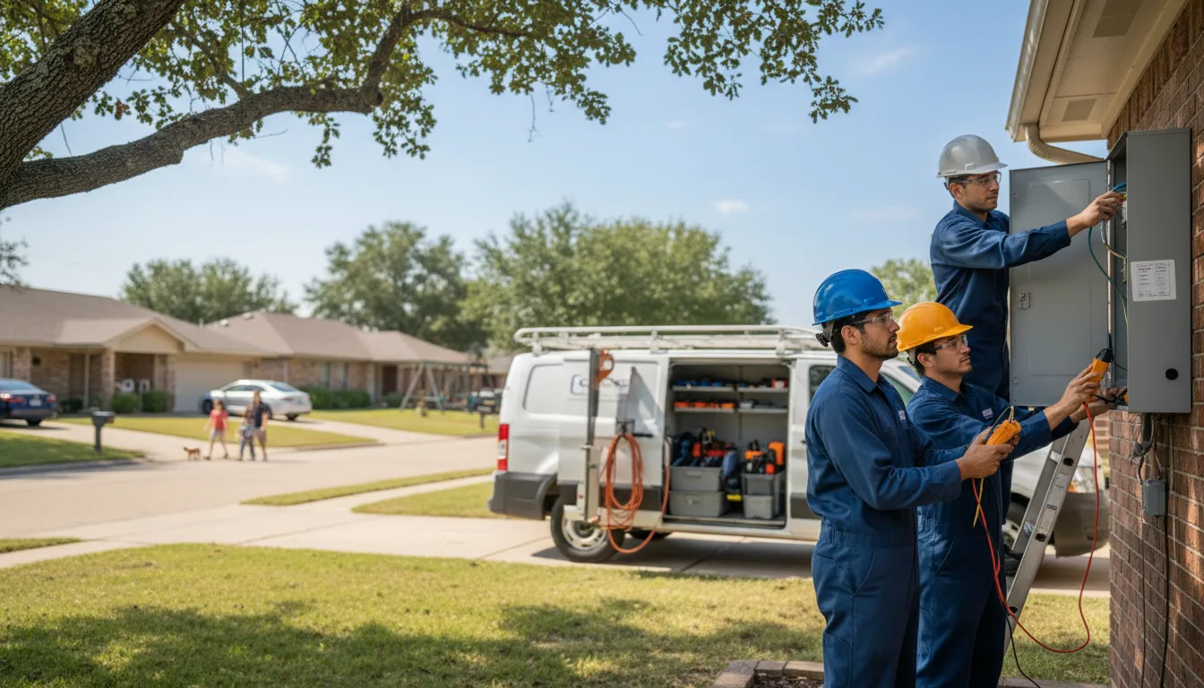Certified electrician providing emergency electrical services in Bunker Hill, IL